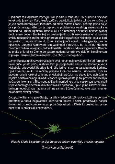 čas zvezde klaris lispektor