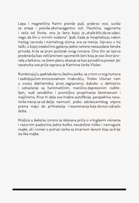 kraljica u bekstvu violen uisman